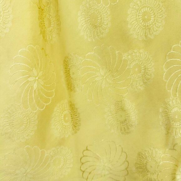 Leifsdottir Anthropologie 100% Silk Ruffle Blouse Gold Floral Texture Womens 0 - Picture 11 of 11